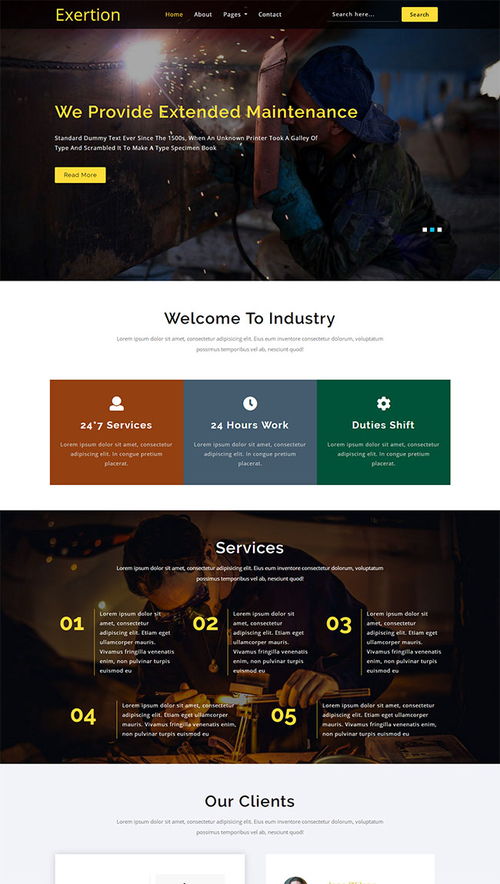 機械制造加工廠網(wǎng)站模板